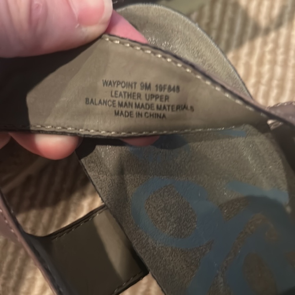 NEW OTBT waypoint distressed wedge Brown Wedge Sandals size 9 - Picture 6 of 12